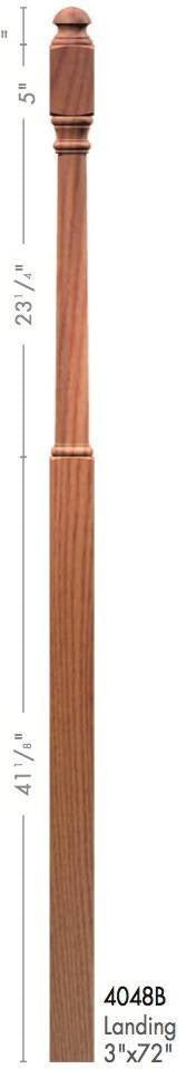 Colonial 3&quot; x 72&quot; 4048B Turned Newel - Stair Parts USA
