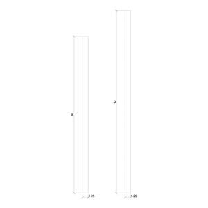 Contemporary 1 - 1/4" 5060 Plain Square Top Baluster - Stair Parts USA