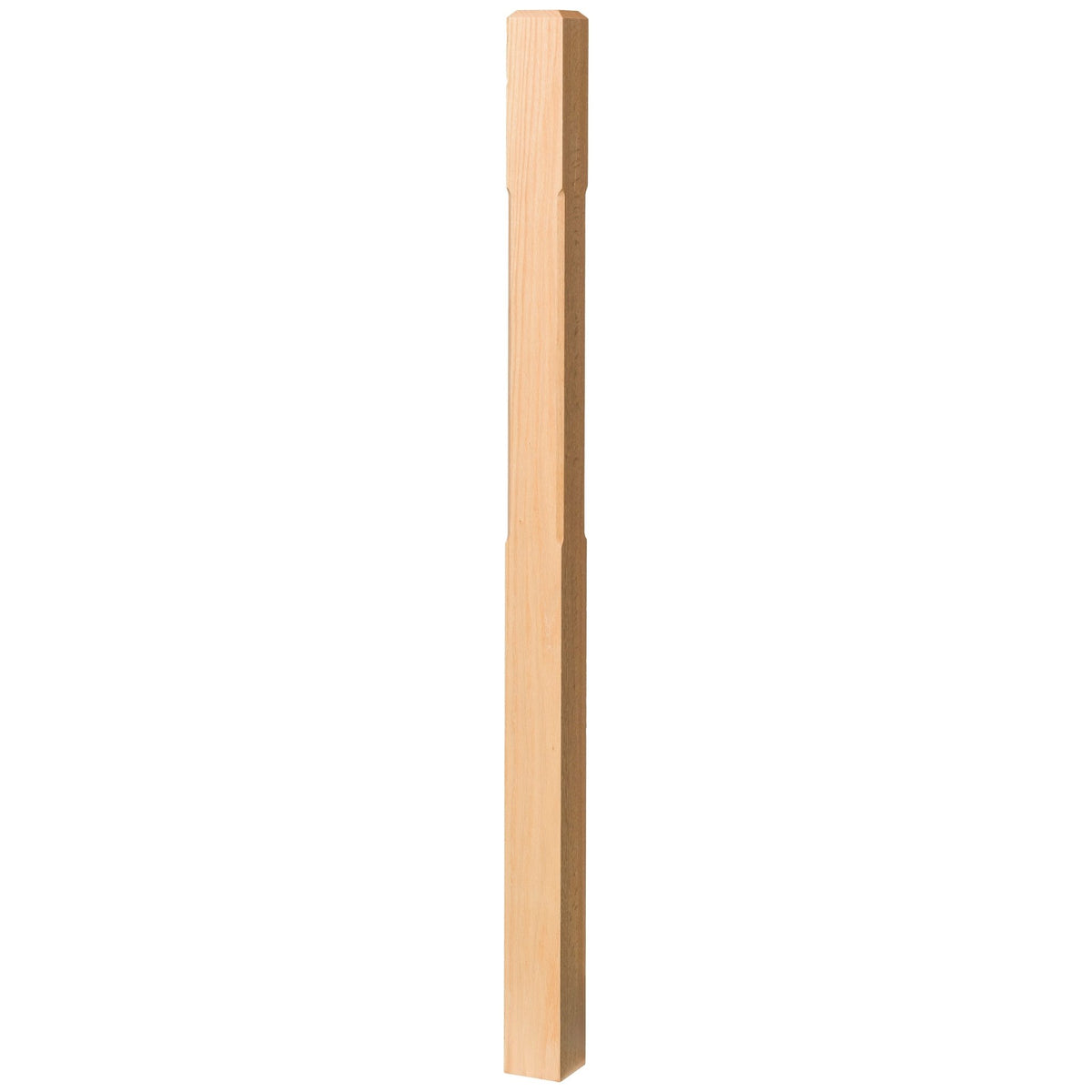 Contemporary 3 - 1/2&quot; 4002C Chamfered Newel w/Chamfered Top (4002 - 48C, 4002 - 60C) - Stair Parts USA