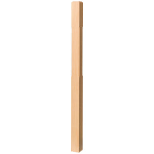 Contemporary 3 - 1/2" 4002C Chamfered Newel w/Chamfered Top (4002 - 48C, 4002 - 60C) - Stair Parts USA