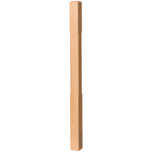 Contemporary 3" 4000 - C Chamfered Newel w/Chamfered Top (4000 - 48C, 4000 - 60C) - Stair Parts USA