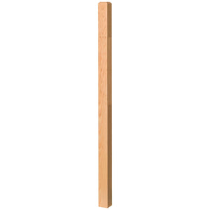 Contemporary 3" 4000 - F Fluted Newel w/Chamfered Top (4000 - 48F, 4000 - 60F) - Stair Parts USA