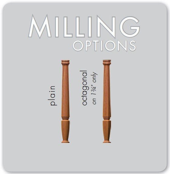 Contemporary 3&quot; 4001 Newel (4001 - 48, 4001 - 60, 4001 - 72) - Stair Parts USA