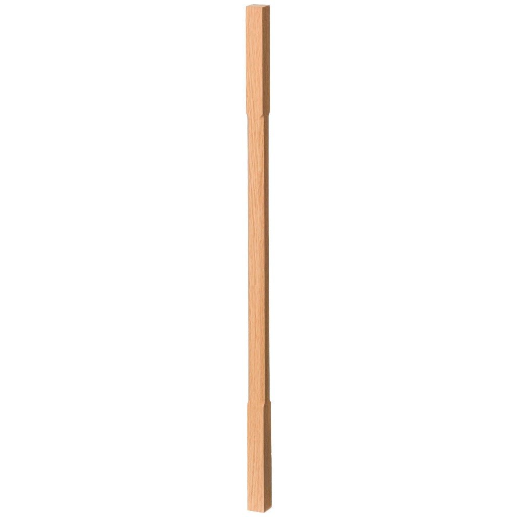 Contemporary Elegant Rise Chamfered Square Top Baluster in 1 - 1/4&quot; or 1 - 3/4&quot; (5034C, 5038C, 5042C, 5334C, 5338C, 5342C) - Stair Parts USA
