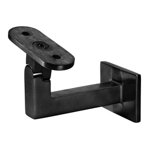 Contemporary Pivotable Handrail Bracket (1033, Satin Black or Stainless Steel finishes) - Stair Parts USA
