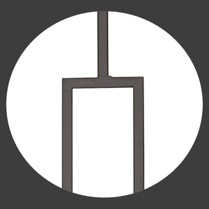 Contemporary Series 1/2" Square 3 - 3/4" x 44"H Double Rectangle Hollow Iron Baluster (9091CS) - Stair Parts USA