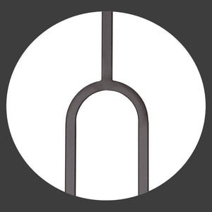 Contemporary Series Oval 1/2" Square 3 - 3/4" x 44"H Hollow Iron Baluster (9088CS) - Stair Parts USA