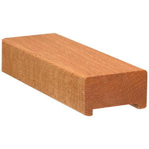 Contemporary Small 2 - 13/16"W x 1 - 5/8"H 6001 Handrail w/1 - 3/4" Plow & Fillet (6001) - Stair Parts USA