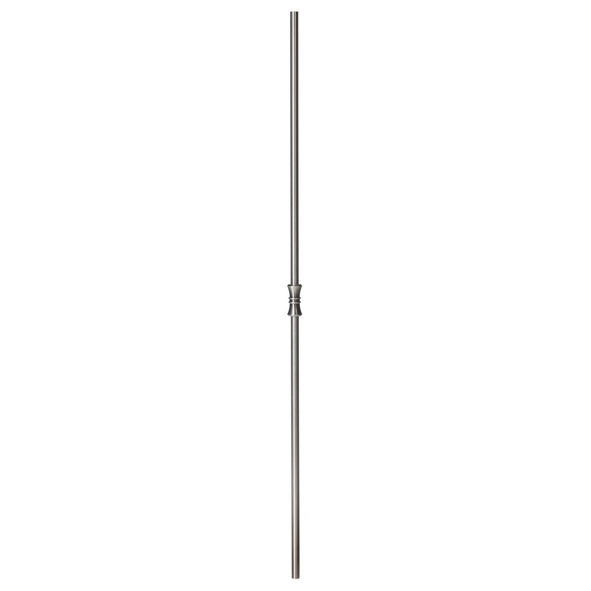 Brushed Nickel Baluster - Hollow Iron - Hourglass - 5/8&quot; x 44&quot; (CS-HG)