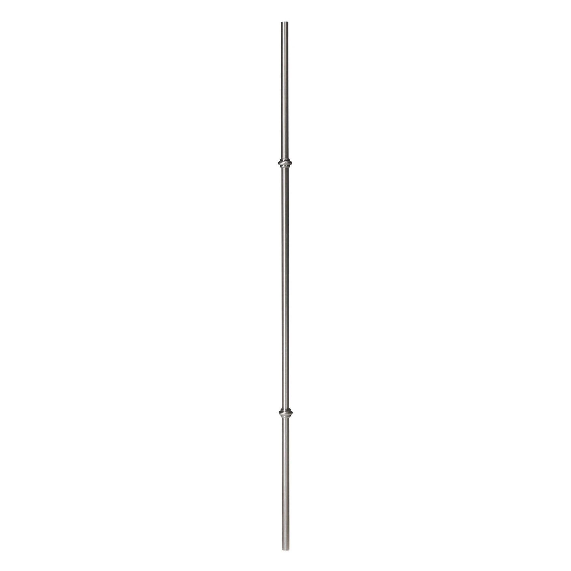 Brushed Nickel Baluster Hollow Iron Double Knuckle 5/8" x 44" (C
