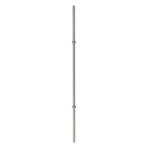 Brushed Nickel Baluster - Hollow Iron - Double Knuckle - 5/8" x 44" (CS-KNUC)