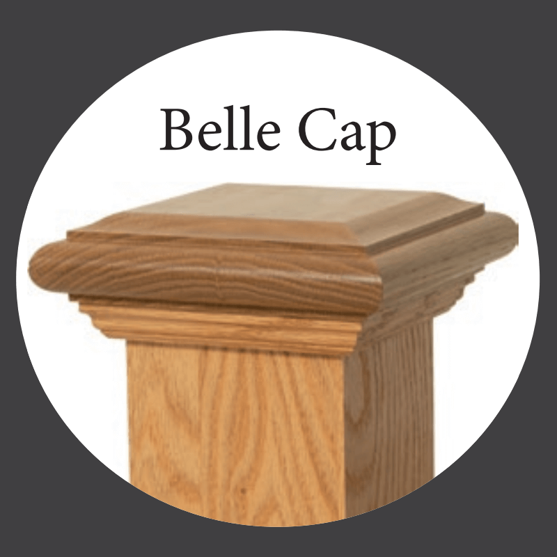 CUSTOM Belle Cap for 7 - 1/2&quot; 4092 Newels (BELLE - CAP - 4092) - Stair Parts USA