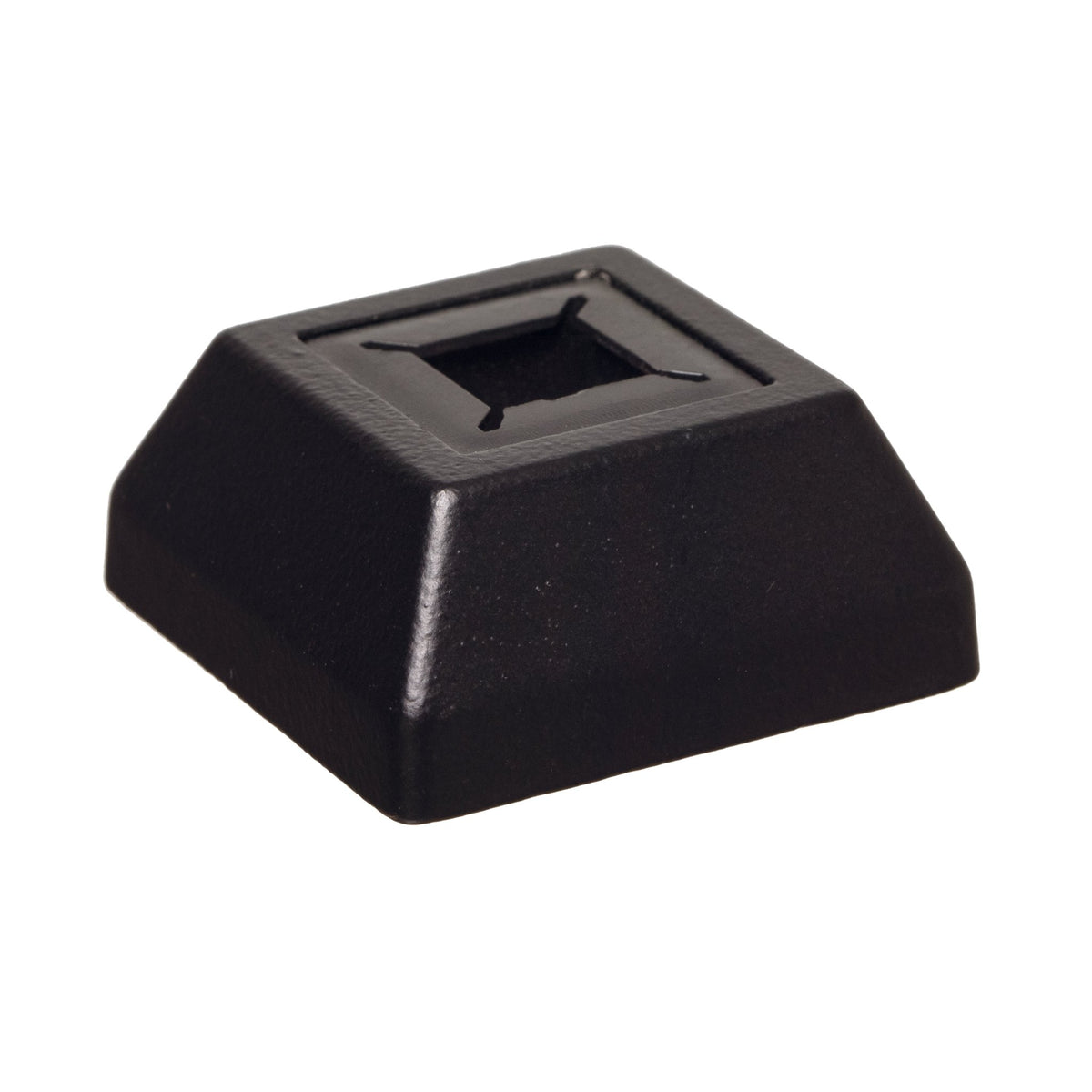Easy Fit Flat Square Shoe for Square or Round Hollow Iron Balusters (9067EF - FS) - Stair Parts USA
