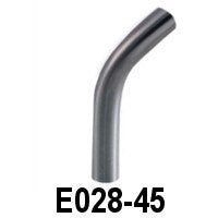 Elbow 45d Angle for Tube 1 1/3 - 1 2/3 Dia. x 5/64" (E028 - 45) - Stair Parts USA