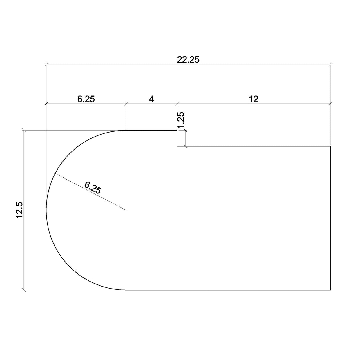False End Starting Step &amp; Riser - Standard Size - 8010 - 2 - Stair Parts USA