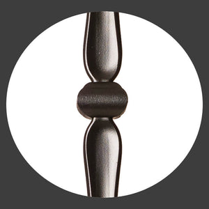 Gothic Series 9/16" Square x 44"H Single Knuckle with Hammered Bar Hollow Iron Baluster (9017HG) - Stair Parts USA