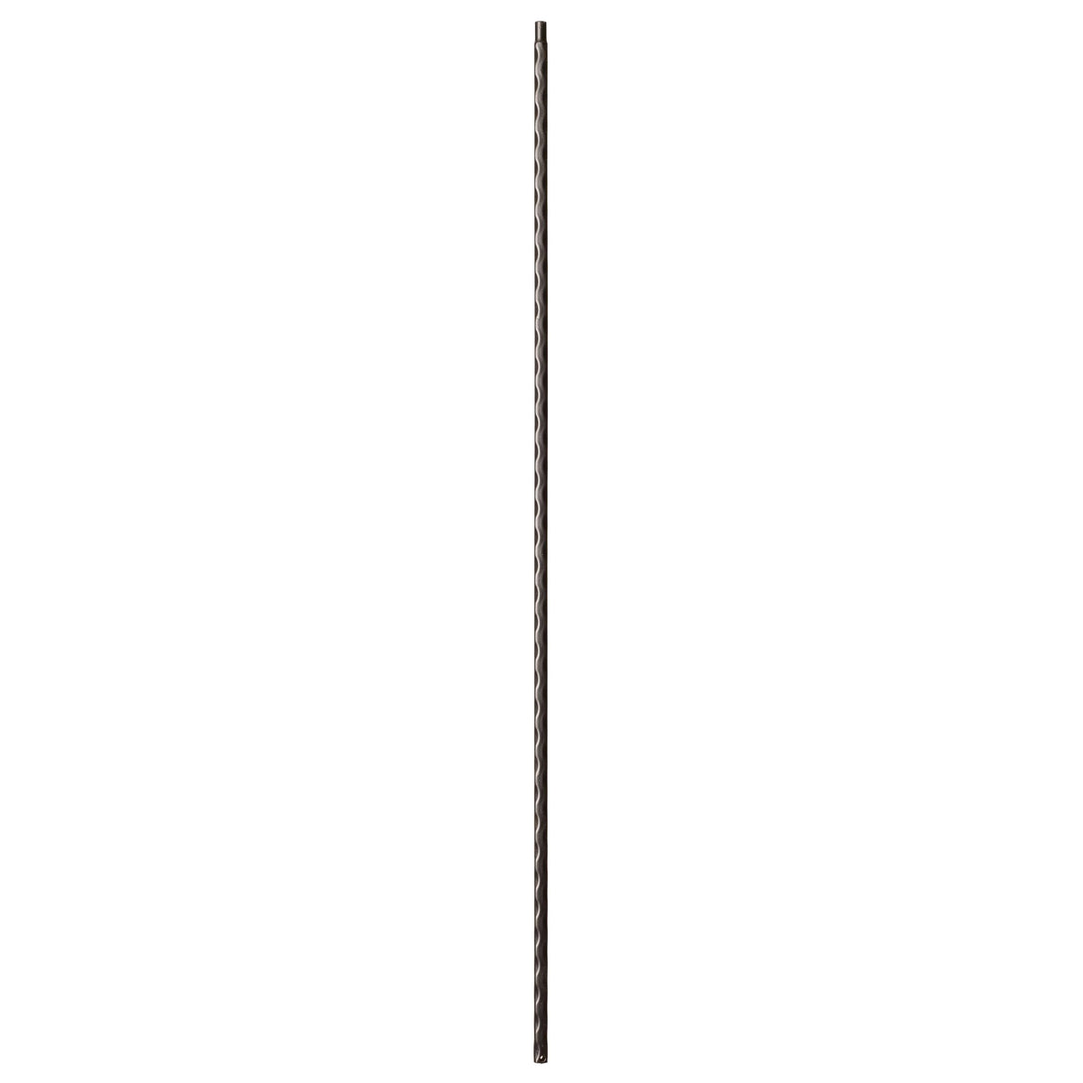 Hammered Edge Series 9/16&quot; Square x 44&quot;H Plain Bar with Hammered Edge Hollow Iron Baluster (9020HE) - Stair Parts USA