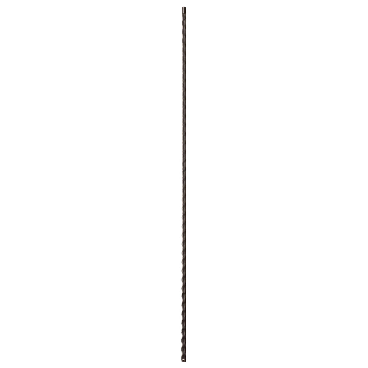 Hammered Face Series 9/16&quot; Square x 44 - 3/32&quot;H Plain Bar with Hammered Face - Hollow Iron Baluster (9031HF) - Stair Parts USA