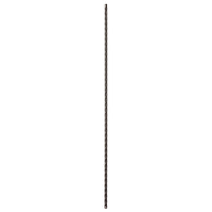 Hammered Face Series 9/16" Square x 44 - 3/32"H Plain Bar with Hammered Face - Hollow Iron Baluster (9031HF) - Stair Parts USA