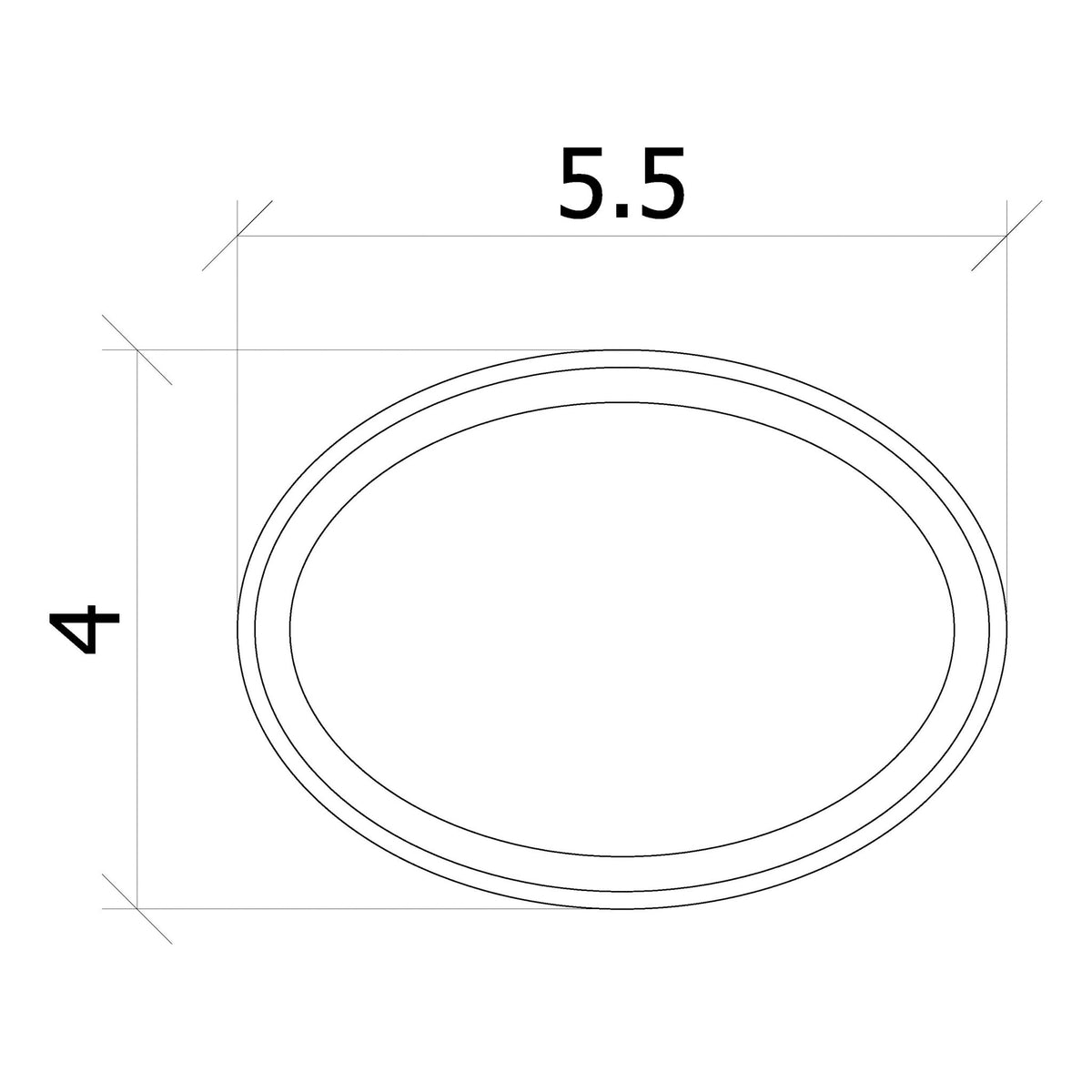 Handrail Terminating Wall Rosettes (Round, Square, Rectangle, Oval, Large Oval) - Stair Parts USA