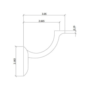 Heavy Duty Wall Rail Bracket (3002) - Stair Parts USA