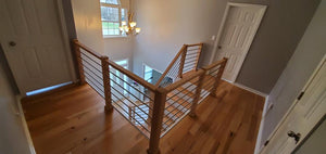 Horizontal Hollow Iron Bar Railing - Stainless Steel Finish / 5/8 - inch (CS511) - Stair Parts USA
