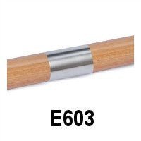 Interior Stainless Steel Handrail Connector for Woodinox Handrail (E603) - Stair Parts USA