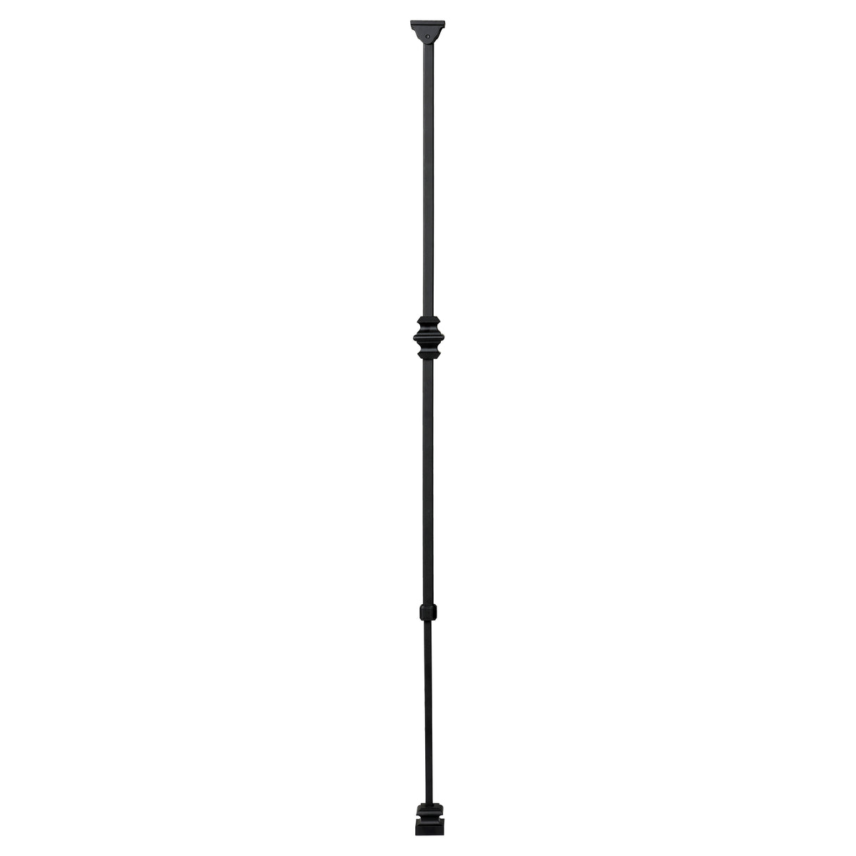 &quot;Ole Iron Slides&quot; - 1/2&quot; Square x 30&quot;-38&quot;H - Single Knuckle Adjustable Hollow Iron Baluster (ISKNUC1)