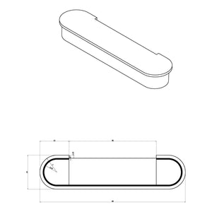 Large 11 - 1/2" Starting Step w/12 - 1/4"W x 14"D Radius Returns (8310/8315) - Stair Parts USA