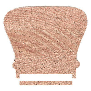 Large Traditional 2 - 5/8"W x 2 - 3/8"H 6210 Handrail w/1 - 3/4" Plow & Fillet - Stair Parts USA