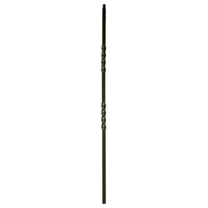 MEGA Series 3/4" Square x 44"H Double Twist Hollow Iron Baluster (MEGA - 2TW) - Stair Parts USA