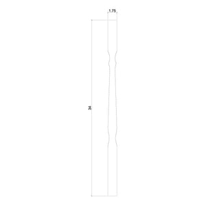 Mission 1 - 3/4" 5634 Elegant Rise Square Top Baluster (5634, 5638, 5642) - Stair Parts USA