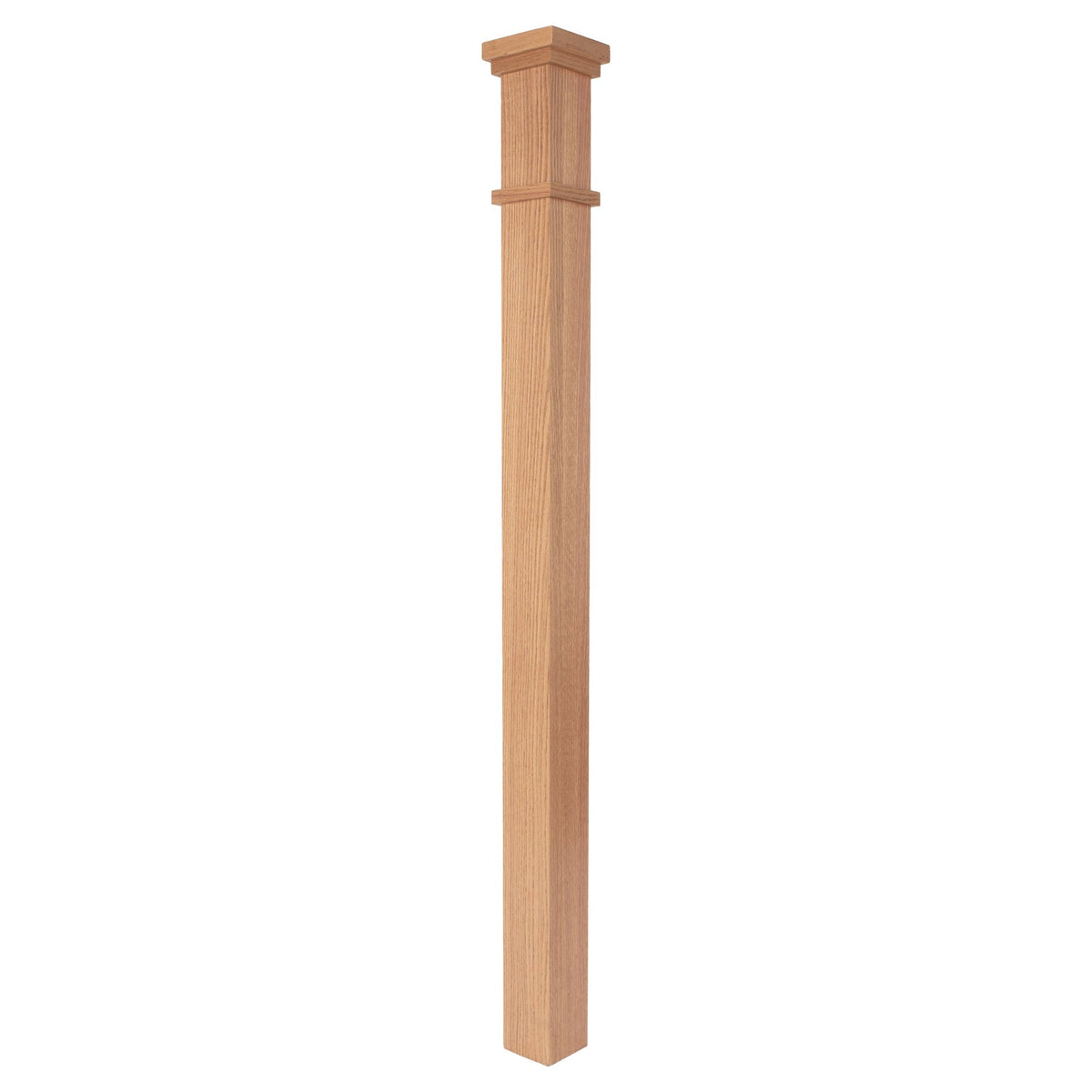 Mission Plain 3 - 1/2&quot; x 57&quot; Solid Box Newel (MP - 4075) - Stair Parts USA