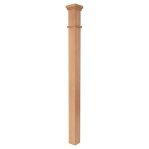 Mission Plain 3 - 1/2" x 57" Solid Box Newel (MP - 4075) - Stair Parts USA