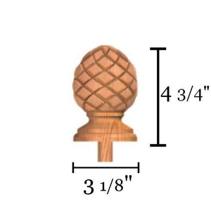 Bunker Hill RCP-413 Raised Carved Pineapple Finial
