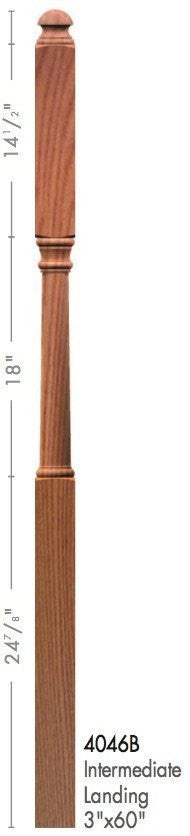 Colonial 3" x 60" 4046B Turned Newel