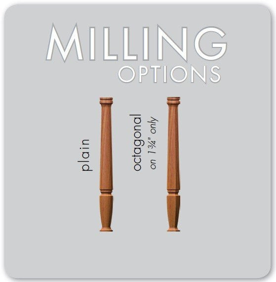 Contemporary 3" 4001 Newel (4001-48, 4001-60, 4001-72)