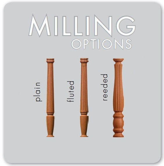 Utah 3" x 60" 5715 Pin Top Turned Newel