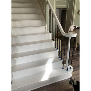 "Ole Iron Slides" 1/2" Square x 30" - 38"H Single Basket Adjustable Hollow Iron Baluster (ISBAS) - Stair Parts USA