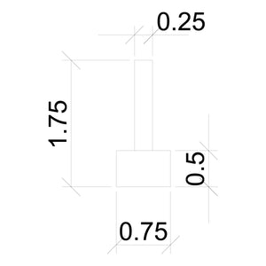 Pin - EZ Dowel for Wood Baluster (7002) - Stair Parts USA