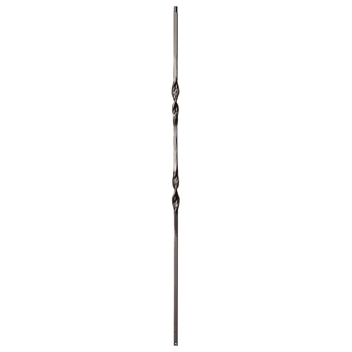 Ribbon Series 1/2&quot;Square x 44&quot;H Double Ribbon Hollow Iron Baluster (9011RS) - Stair Parts USA