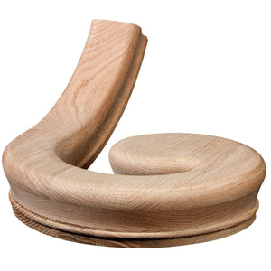 Right Hand Volute Fitting for 6010 Handrail (7035) - Stair Parts USA