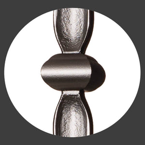 Round Series 9/16" Dia. x 44"H Double Knuckle w/ Round Spoon Hollow Iron Baluster (9070RB) - Stair Parts USA