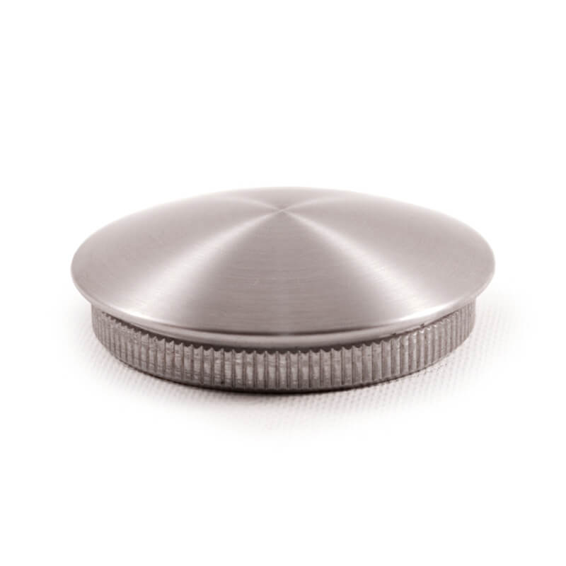 Rounded End Cap for 1 - 2/3" Stainless Steel Tubular Handrail (E0119) - Stair Parts USA