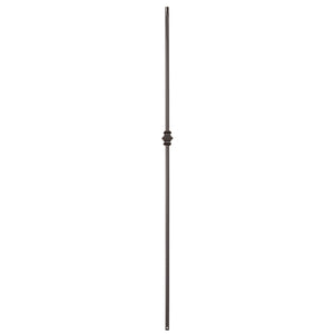 Shape Series 1/2" Square x 44"H Single Knuckle Hollow Iron Baluster (9006) - Stair Parts USA