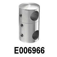 Stainless Double Round Bar Holder for Round Bars - Stair Parts USA