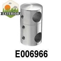 Stainless Double Round Bar Holder for Round Bars - Stair Parts USA