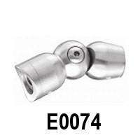 Stainless Pivotable Connector for Bar w/ Set Screws for 1 2/3" Tube - Stair Parts USA