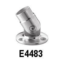 Stainless Steel Adjustable Satinized Anchorage for 1 - 2/3" Handrail (E4483) - Stair Parts USA