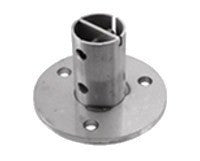 Stainless Steel Anchorage / 3-5/16" Dia. X 15/64", 3 Holes 7/16" Dia. for Tube 1 2/3" diameter (E403)